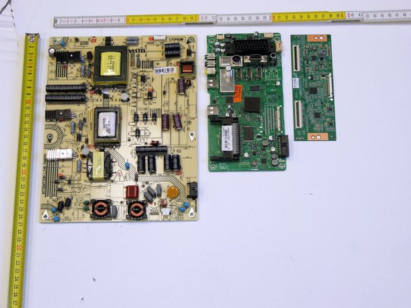 Toshiba 48L1443DG TV set, Removal of Printed Circuit Boards (PCB): step 2, image 3 of 3