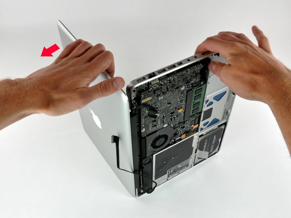 MacBook Unibody Model A1278 Front Display Glass Replacement: step 14, image 2 of 3