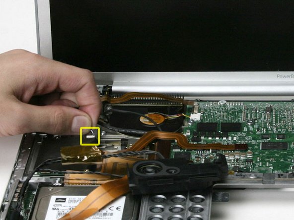 PowerBook G4 Aluminum 17" 1-1.67 GHz DC-In Board Replacement: step 20, image 1 of 1