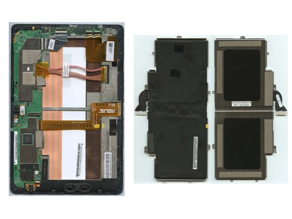 Asus TransformerPad, Removal of battery: step 2, image 2 of 2