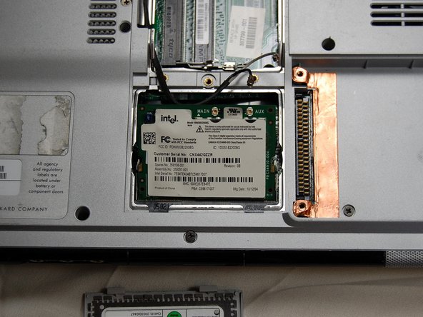 HP Pavilion dv1000 Back Cover Replacement: step 15, image 3 of 3