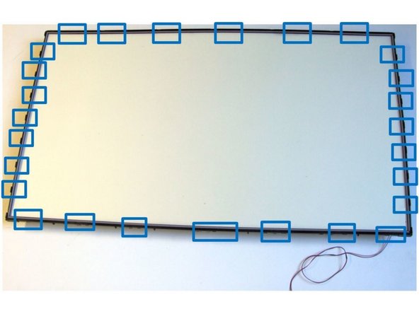 Hisense LTDN40K220WSEU TV set, Removal of Polarized Foils: step 5, image 1 of 2