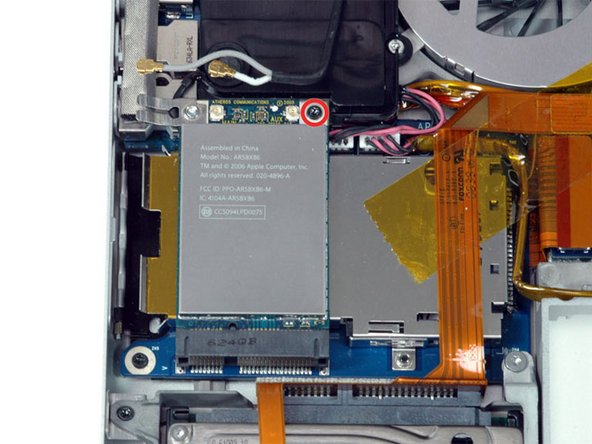 MacBook Pro 17" Models A1151 A1212 A1229 and A1261 Left Fan Replacement: step 12, image 1 of 1