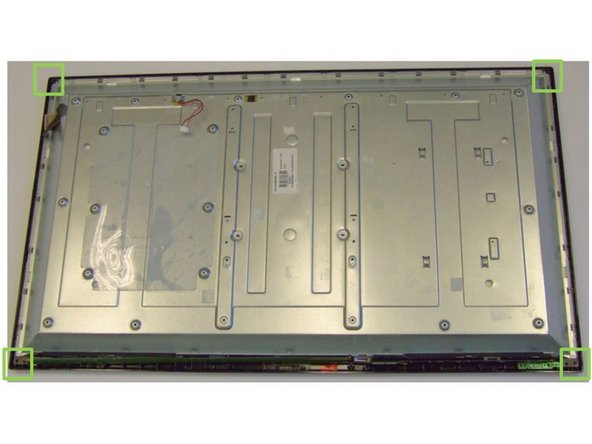 Telefunken T39EX1425 TV set, Removal of Front-Frame: step 4, image 1 of 2