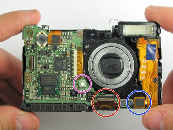 Canon Powershot SD750 Motherboard Replacement: step 14, image 1 of 1