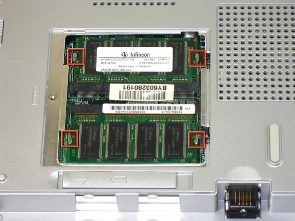 Gateway 600YG2 Memory Replacement: step 4, image 1 of 1