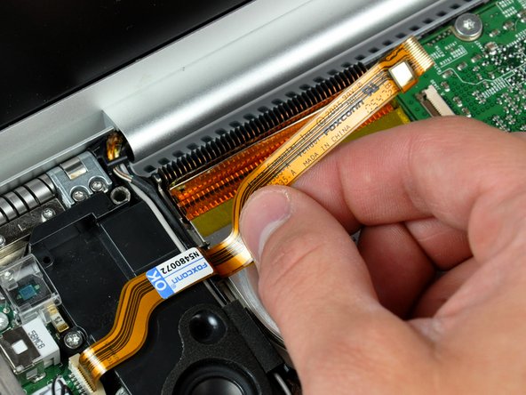 PowerBook G4 Aluminum 17" 1.67 GHz (High-Res) RJ-11 Board Replacement: step 8, image 1 of 1