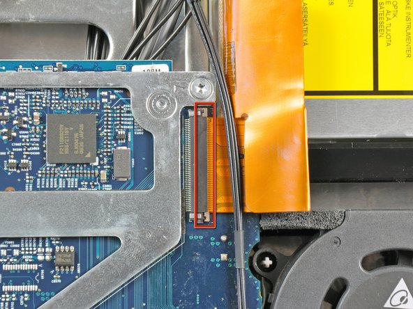 iMac Intel 24" EMC 2111 Optical Drive Cable Replacement: step 14, image 1 of 2