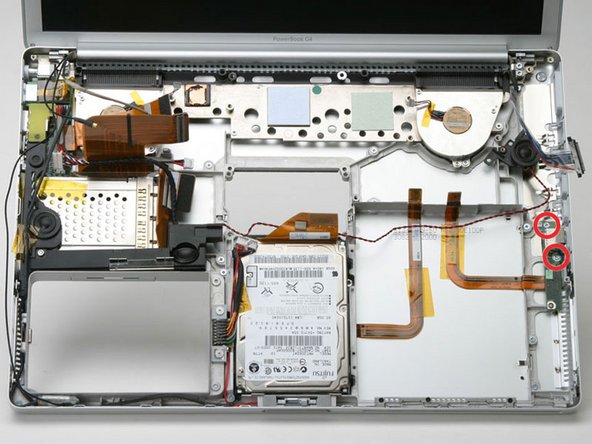 PowerBook G4 Aluminum 15" 1-1.5 GHz Right USB Board Replacement: step 30, image 1 of 1
