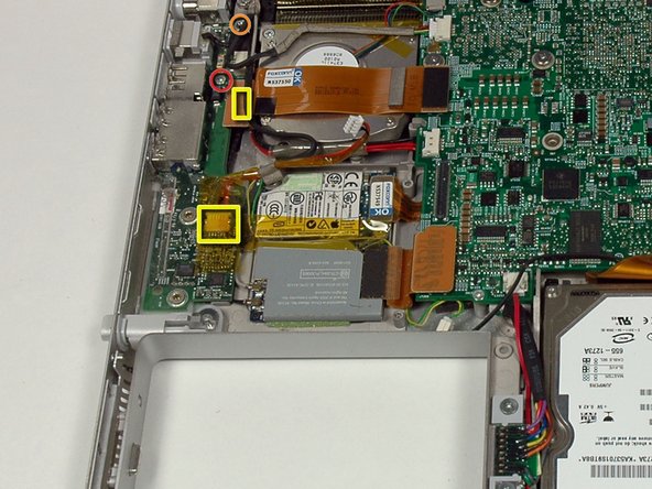 PowerBook G4 Aluminum 15" 1.67 GHz DC & Sound Card Replacement: step 17, image 1 of 1