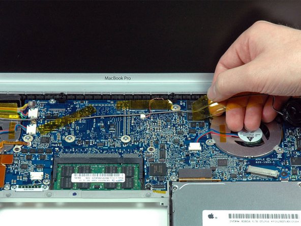 MacBook Pro 15" Core Duo Model A1150 Speakers Replacement: step 15, image 1 of 1