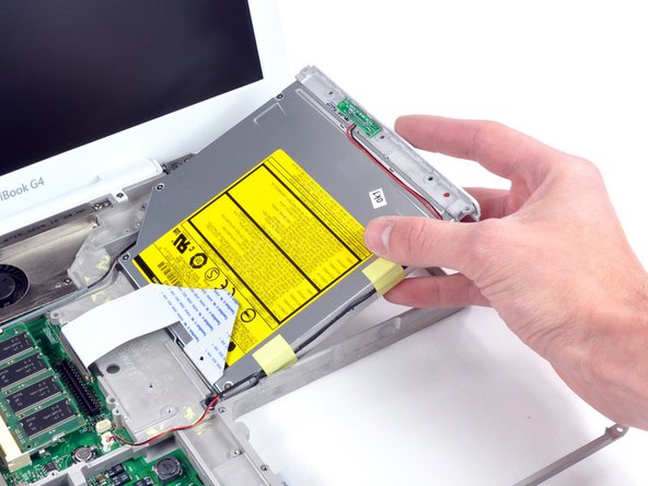 iBook G4 14" 1.42 GHz Reed Switch Board Replacement: step 34, image 1 of 1