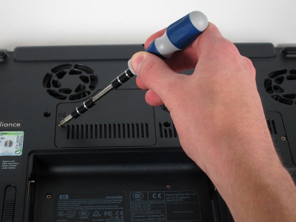 HP Pavilion zd8000 Base Fans Replacement: step 3, image 1 of 2