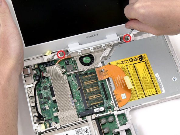 iBook G4 12" 800 MHz-1.2 GHz Hinge Grill Replacement: step 43, image 1 of 1