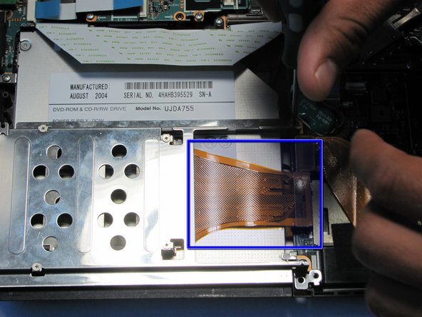 Sony Vaio VGN-S260 Optical Drive Replacement: step 13, image 1 of 1
