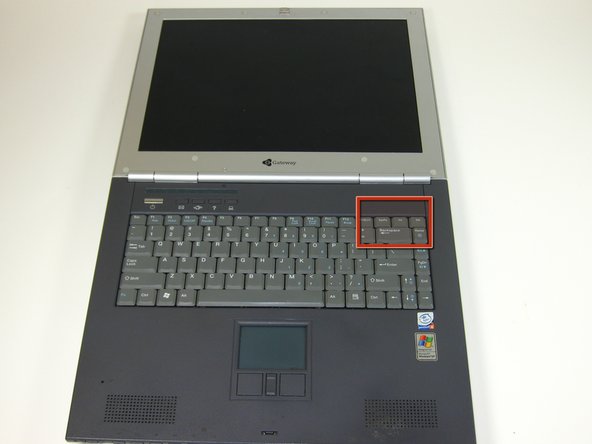 Gateway 600YG2 Keyboard Replacement: step 3, image 1 of 1