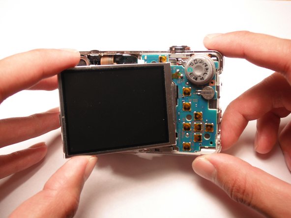 Sony Cyber-shot DSC-W55 LCD Screen Replacement: step 14, image 2 of 3