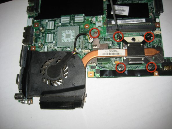 HP Pavilion dv6000 Fan Replacement: step 19, image 1 of 2