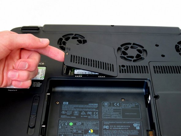 HP Pavilion zd8000 Base Fans Replacement: step 3, image 2 of 2