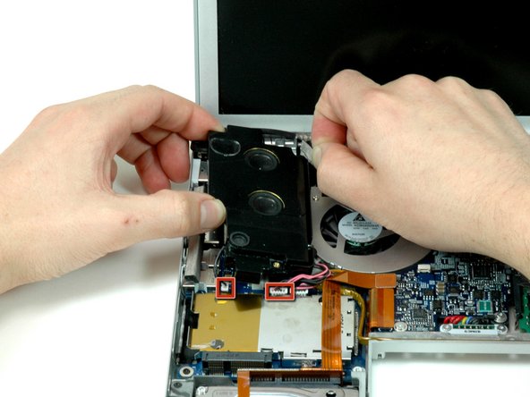 MacBook Pro 17" Models A1151 A1212 A1229 and A1261 Right Speaker Replacement: step 27, image 1 of 1