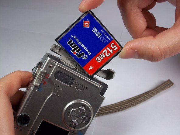 Canon PowerShot S230 Memory Card Replacement: step 3, image 2 of 2