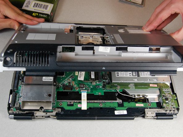 HP Pavilion dv1000 Back Cover Replacement: step 21, image 2 of 2