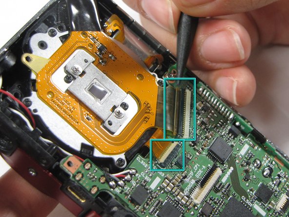 Sanyo VPC-X1200 shutter assembly replacement: step 7, image 1 of 1