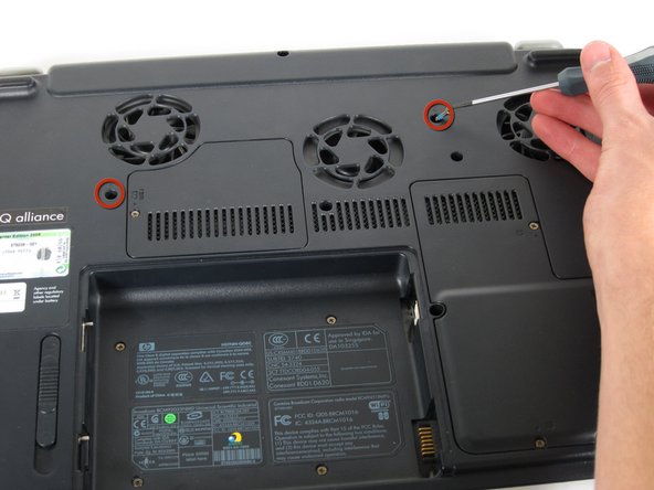 HP Pavilion zd8000 Base Fans Replacement: step 11, image 1 of 1