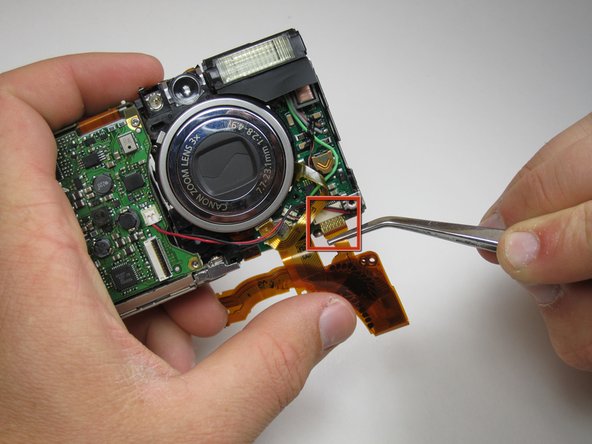 Canon Powershot SD550 Zoom Lens Assembly Replacement: step 14, image 2 of 3