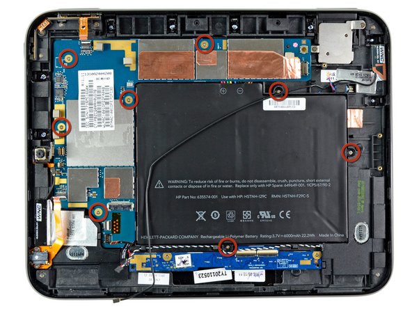 HP TouchPad Battery Replacement: step 26, image 1 of 1