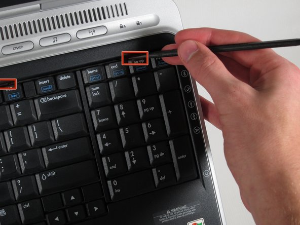 HP Pavilion zd8000 Keyboard Replacement: step 4, image 2 of 2