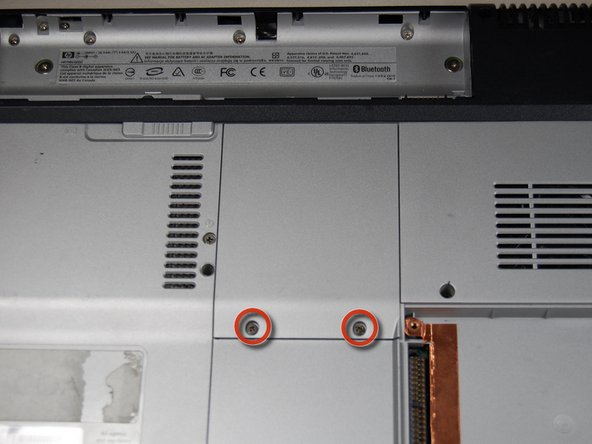HP Pavilion dv1000 Back Cover Replacement: step 9, image 1 of 3