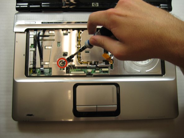 HP Pavilion dv6000 Fan Replacement: step 7, image 2 of 3