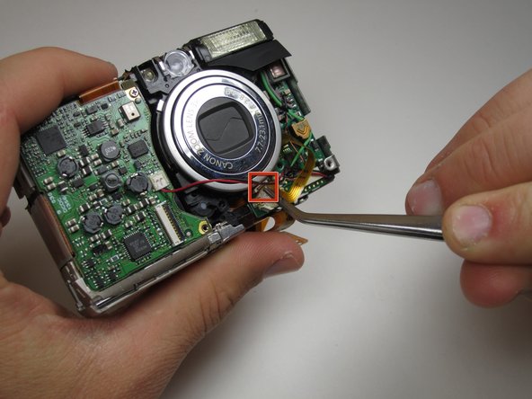 Canon Powershot SD550 Zoom Lens Assembly Replacement: step 14, image 3 of 3