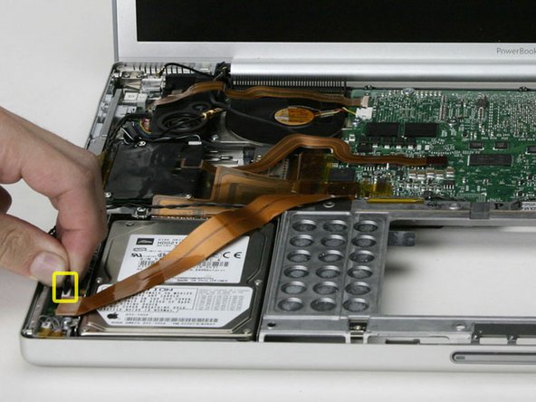 PowerBook G4 Aluminum 17" 1-1.67 GHz DC-In Board Replacement: step 15, image 1 of 1