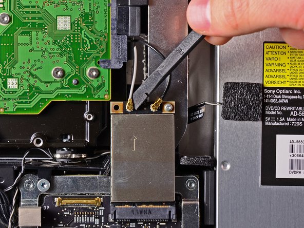 iMac Intel 21.5" EMC 2389 AirPort Card Replacement: step 10, image 2 of 3