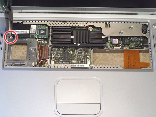 PowerBook G4 Titanium Mercury Upper Case Replacement: step 17, image 1 of 1