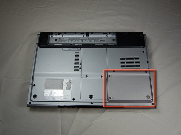 HP Pavilion dv1000 Back Cover Replacement: step 5, image 1 of 1