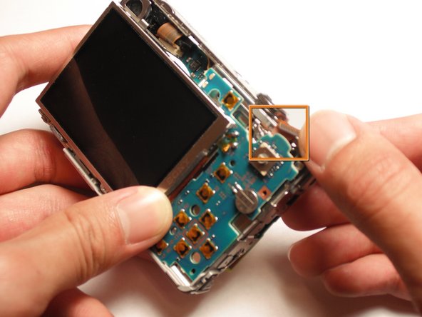 Sony Cyber-shot DSC-W55 Motherboard - Second Half Replacement: step 16, image 1 of 2