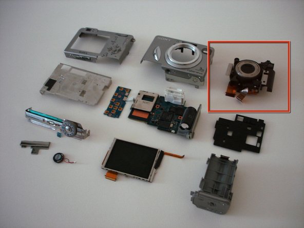 Sony Cyber-shot DSC-W5 Lens Replacement: step 15, image 3 of 3
