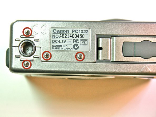 Canon Powershot S200 Camera lens Replacement: step 5, image 1 of 1