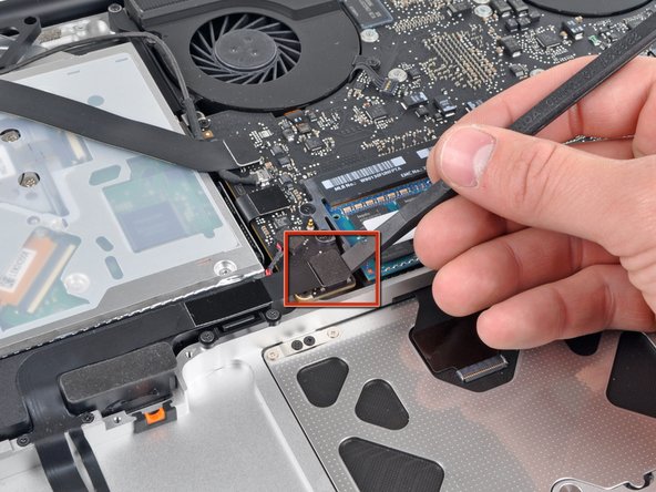 MacBook Pro 15" Unibody Mid 2010 Hard Drive/IR Sensor Cable Replacement: step 11, image 1 of 1