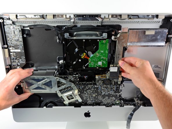 iMac Intel 21.5" EMC 2428 Right Speaker Replacement: step 38, image 1 of 2