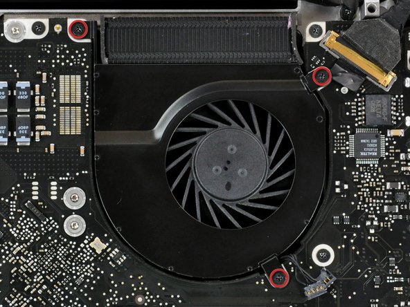 MacBook Pro 15" Unibody Late 2008 and Early 2009 Left Fan Replacement: step 7, image 1 of 1