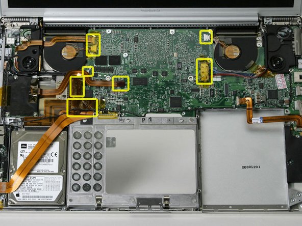 PowerBook G4 Aluminum 17" 1-1.67 GHz Logic Board Replacement: step 18, image 1 of 1