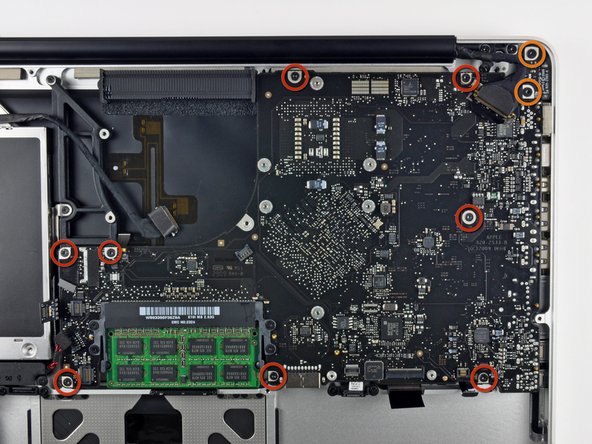 MacBook Pro 15" Unibody 2.53 GHz Mid 2009 Logic Board Replacement: step 23, image 1 of 1