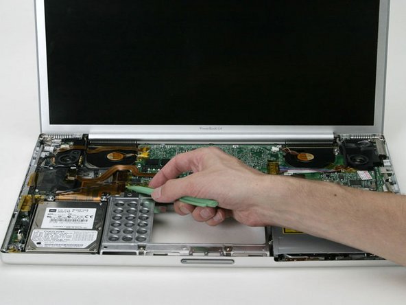 PowerBook G4 Aluminum 17" 1-1.67 GHz Sound Card Replacement: step 13, image 1 of 1