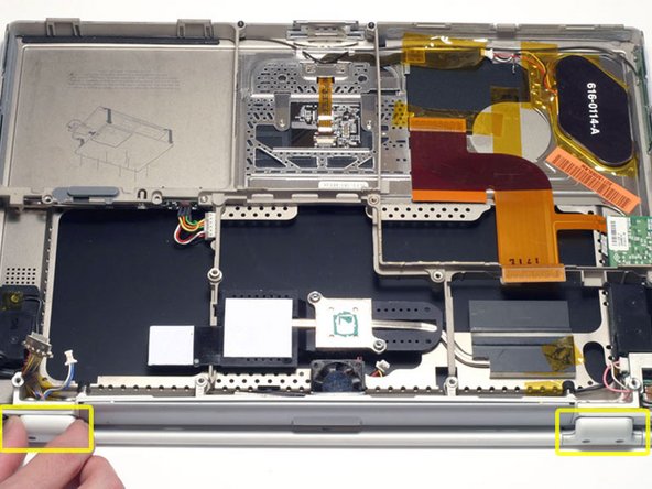 PowerBook G4 Titanium Mercury Upper Case Replacement: step 32, image 1 of 1