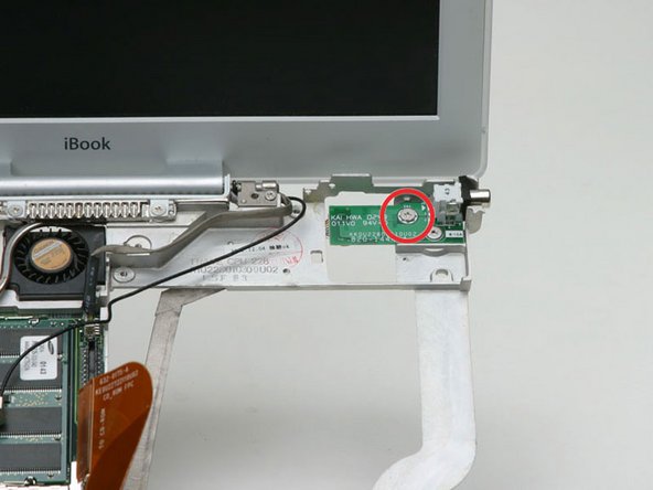 iBook G3 12" DC-In Board Replacement: step 49, image 1 of 1