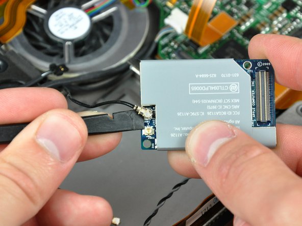 PowerBook G4 Aluminum 17" 1.67 GHz (High-Res) Display Data Cable Replacement: step 26, image 2 of 2